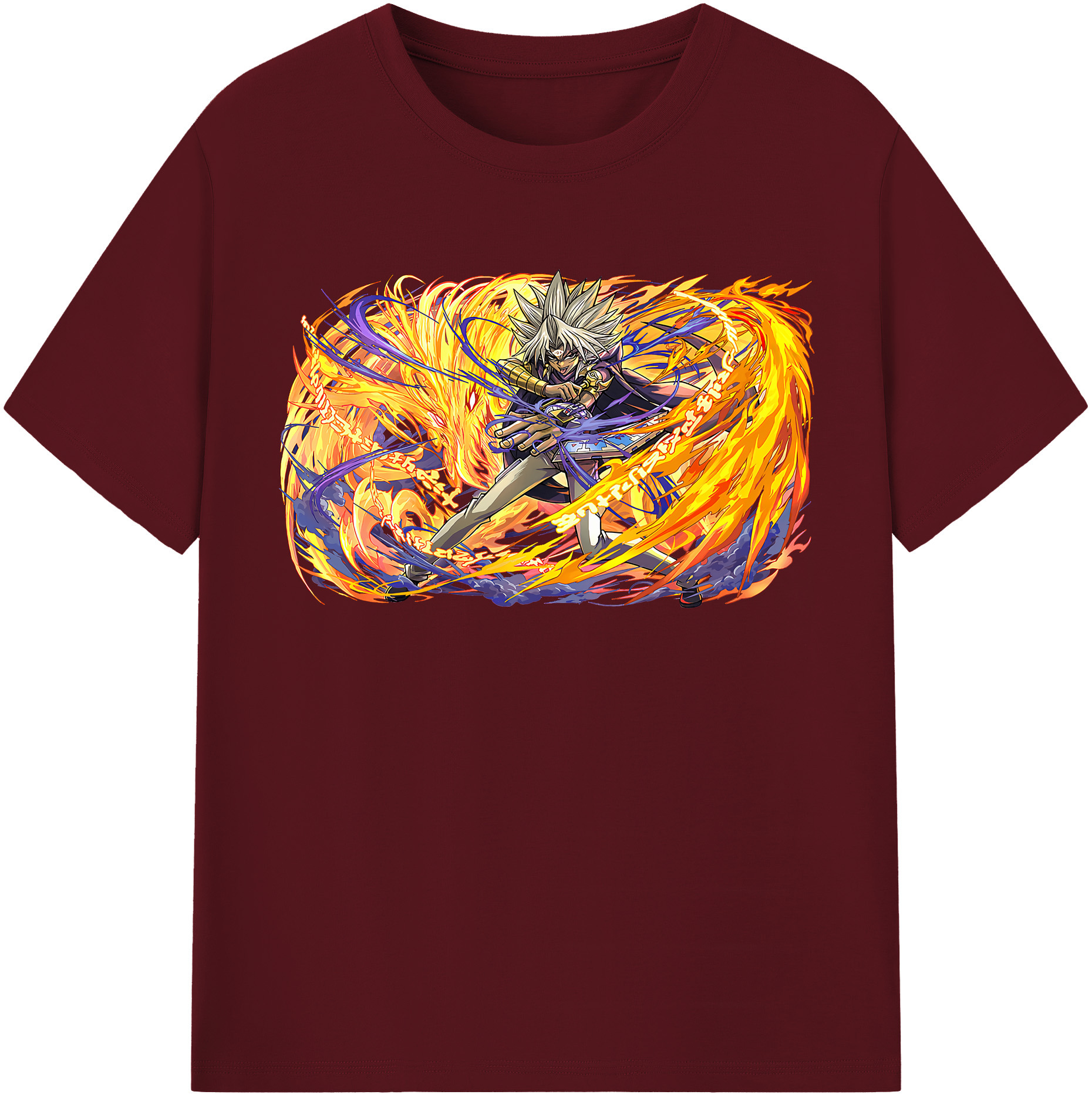 （画像用） 遊☆戯☆王 Yu-Gi-Oh! 綿100％半袖Tシャツ（フロントプリント）